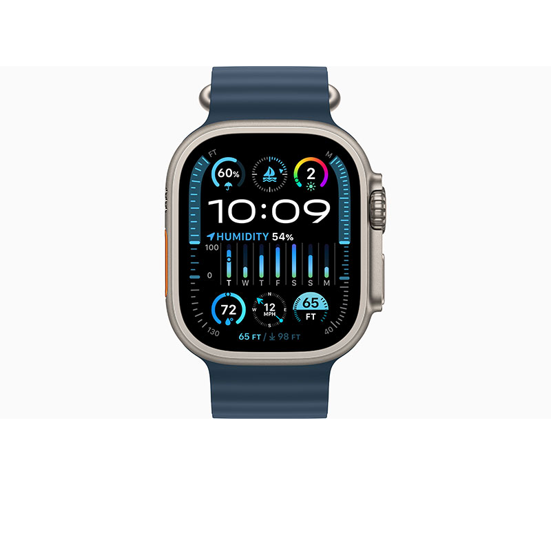 اپل واچ اولترا سری ۲ تیتانیومی با بند اوشن آبی اپل واچ اولترا سری ۲ تیتانیومی با بند اوشن آبی